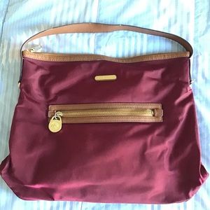 Michael Kors Red Shoulder Bag Purse AUTH